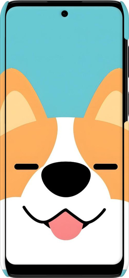 3D пластиковый матовый чехол Корги для Motorola G22 - 6280m-2681 изображение 