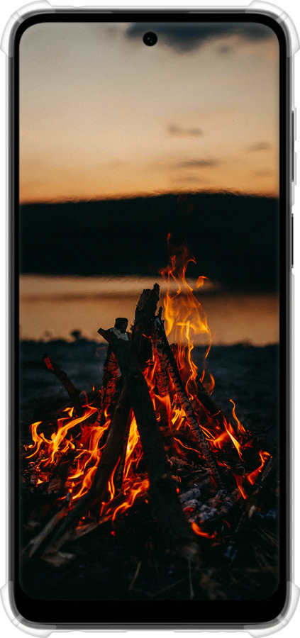 Силикон с усиленными углами чехол Огонь для Motorola G22 - 6021sp-2681 изображение 