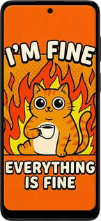 Силиконовый чехол Funny Cat для Motorola G22 - 6786u-2681 изображение 