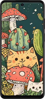 TPU чехол Коты грибы для Motorola G32 - 6321b-2845 изображение 