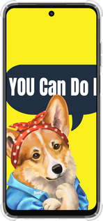 Силикон с усиленными углами чехол чехол с корги You Can Do It для Motorola G32 - 6184sp-2845 изображение 