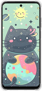 Силіконовий протиударний с посиленими кутами чехол Милый котик для Motorola G32 - 6364sp-2845 изображение 