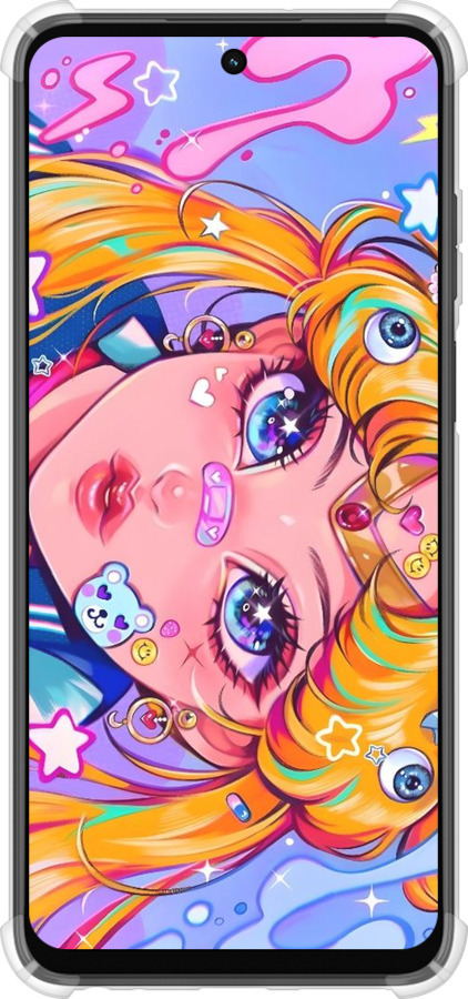 Силикон с усиленными углами чехол Сейлор Мун 4 для Motorola G32 - 6353sp-2845 изображение 