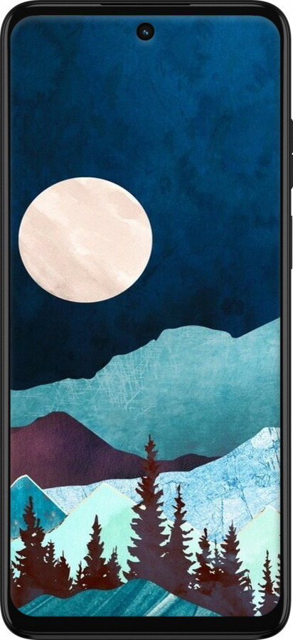 Силиконовый чехол Горная идиллия ночной пейзаж для Motorola G32 - 6488u-2845 изображение 