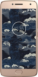 2D пластиковый чехол Морская тематика в стиле арт-деко для Motorola Moto G5 PLUS - 6520t-1038 изображение 