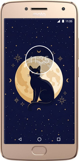 2D пластиковый чехол Cute Cat Celestial/Witchy для Motorola Moto G5 PLUS - 6787t-1038 изображение 