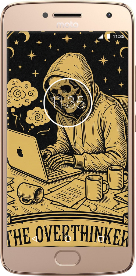 Силиконовый чехол The Overthinker для Motorola Moto G5 PLUS - 6774u-1038 изображение 