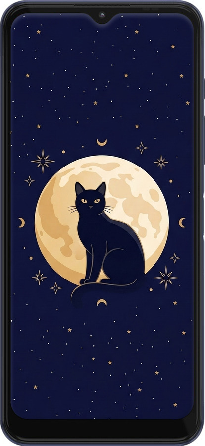 Силиконовый чехол Cute Cat Celestial/Witchy для Motorola G50 - 6787u-2354 изображение 