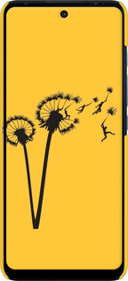 3D пластиковий матовий чехол Мінімалізм кульбаби для Motorola G60 - 6449m-2467 изображение 