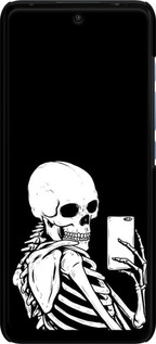 3D пластиковий матовий чехол Скелет робить Selfie для Motorola G60 - 6535m-2467 изображение 