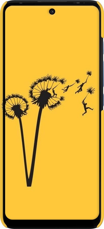 3D пластиковий матовий чехол Мінімалізм кульбаби для Motorola G60 - 6449m-2467 изображение 