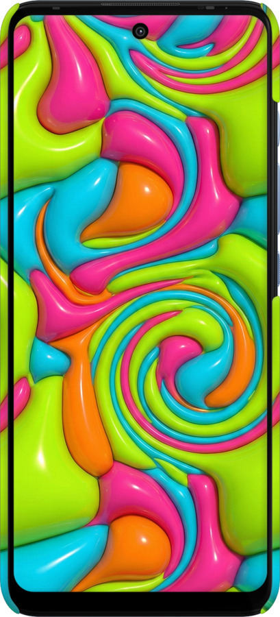 3D пластиковый матовый чехол Y2K Jelly Dream для Motorola G60 - 6780m-2467 изображение 