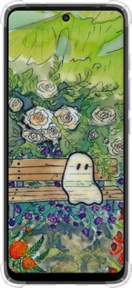 Силикон с усиленными углами чехол Грустное привидение для Motorola G60 - 6403sp-2467 изображение 