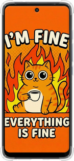 Силіконовий протиударний с посиленими кутами чехол Funny Cat для Motorola G60 - 6786sp-2467 изображение 