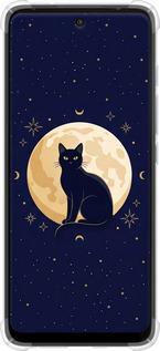 Силіконовий протиударний с посиленими кутами чехол Cute Cat Celestial/Witchy для Motorola G60 - 6787sp-2467 изображение 
