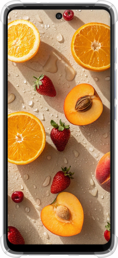 Силикон с усиленными углами чехол Фрукты 3 для Motorola G60 - 6703sp-2467 изображение 