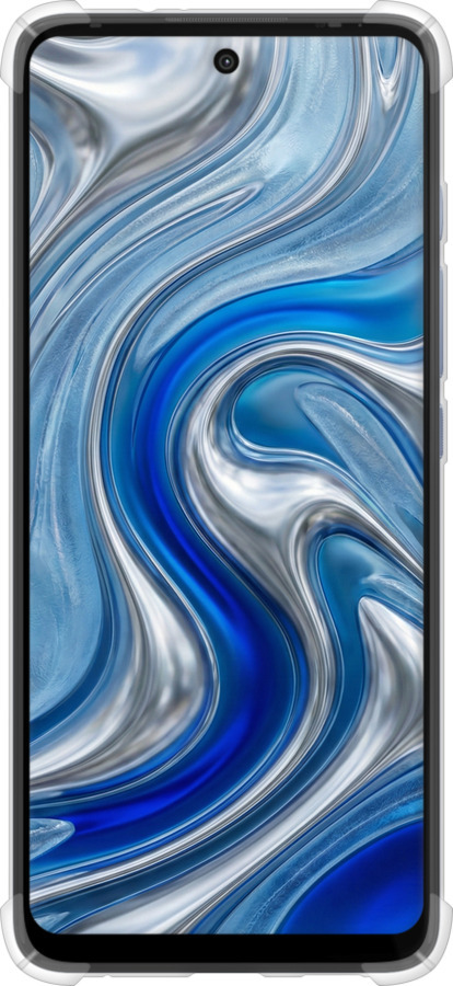 Силіконовий протиударний с посиленими кутами чехол Liquid Chrome для Motorola G60 - 6781sp-2467 изображение 