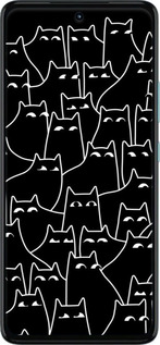 TPU чехол Із зображенням кішок для Motorola G72 - 6470b-2859 изображение 