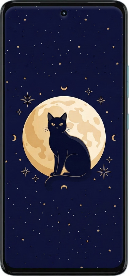 TPU чехол Cute Cat Celestial/Witchy для Motorola G72 - 6787b-2859 изображение 