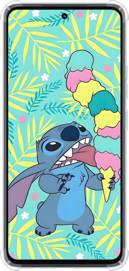 Силикон с усиленными углами чехол Стич для Motorola G72 - 6361sp-2859 изображение 