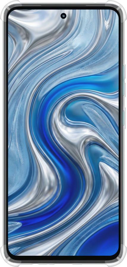 Силіконовий протиударний с посиленими кутами чехол Liquid Chrome для Motorola G72 - 6781sp-2859 изображение 