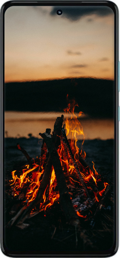 Силиконовый чехол Огонь для Motorola G72 - 6021u-2859 изображение 