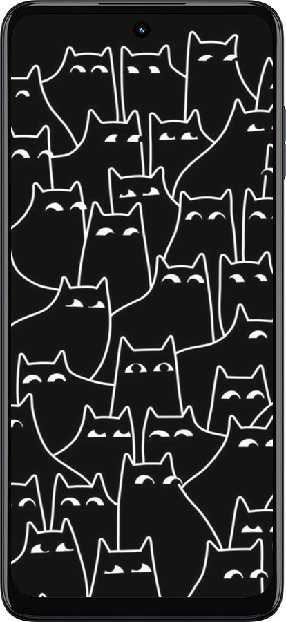 Силиконовый чехол С изображением кошек для Motorola G73 - 6470u-3196 изображение 