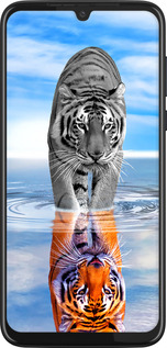 Силиконовый чехол Тигр для Motorola G8 Plus - 6016u-1837 изображение 