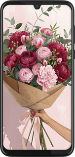Силиконовый чехол Пионы 1 для Motorola G8 Plus - 6705u-1837 изображение 