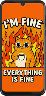 Силіконовий чехол Funny Cat для Motorola G8 Plus - 6786u-1837 изображение 