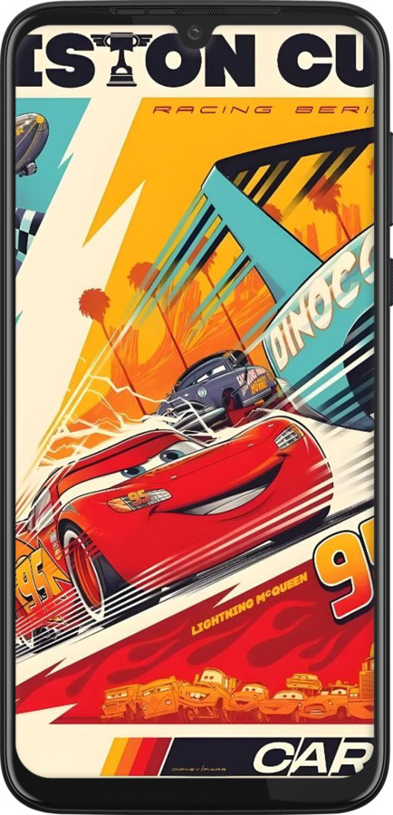 Силіконовий чехол Тачки для Motorola G8 Plus - 6288u-1837 изображение 