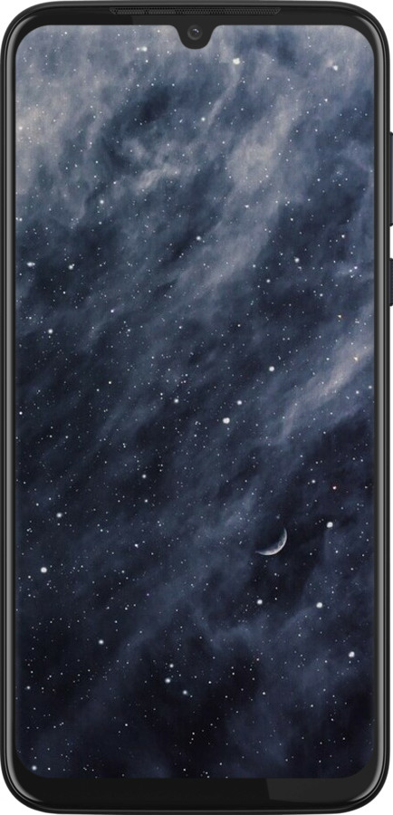 Силиконовый чехол Голубые облака, Голубая луна для Motorola G8 Plus - 6398u-1837 изображение 