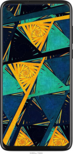 Силиконовый чехол Арт, абстракция, желтый, синий для Motorola G8 Power - 5382u-1940 изображение 