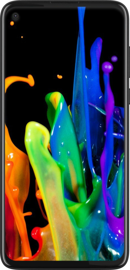 Силиконовый чехол брызги краски для Motorola G8 Power - 3957u-1940 изображение 
