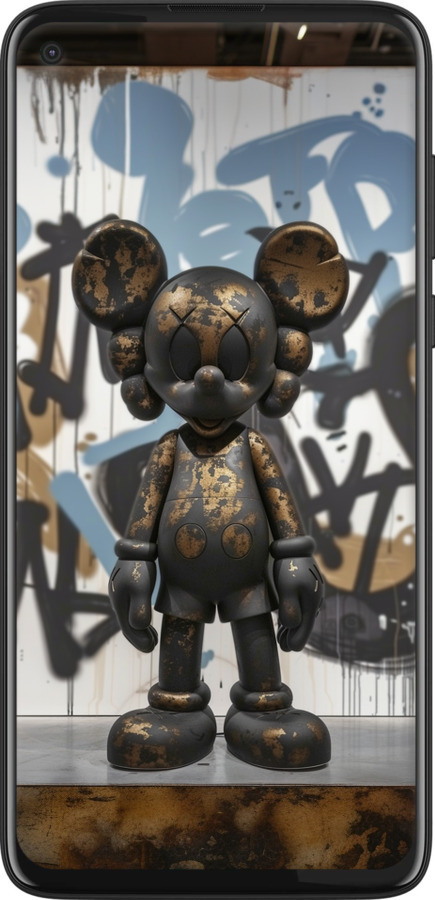 Силиконовый чехол Bronze kaws v2 для Motorola G8 Power - 6098u-1940 изображение 