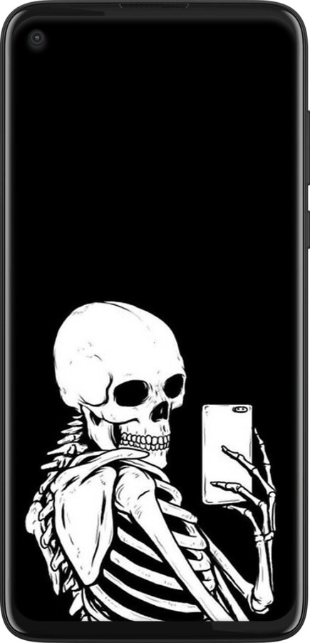 Силіконовий чехол Скелет робить Selfie для Motorola G8 Power - 6535u-1940 изображение 