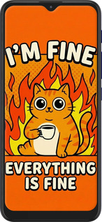 Силиконовый чехол Funny Cat для Motorola G9 Play - 6786u-2105 изображение 