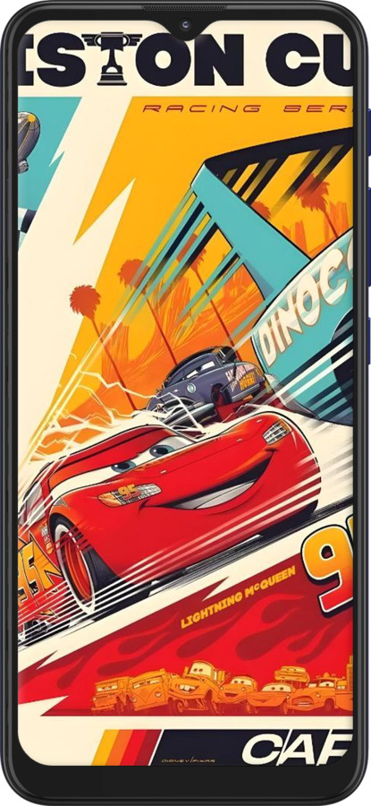 Силиконовый чехол Тачки для Motorola G9 Play - 6288u-2105 изображение 