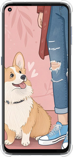 Силіконовий протиударний с посиленими кутами чехол Корги 3 для Motorola G9 Plus - 6707sp-2104 изображение 