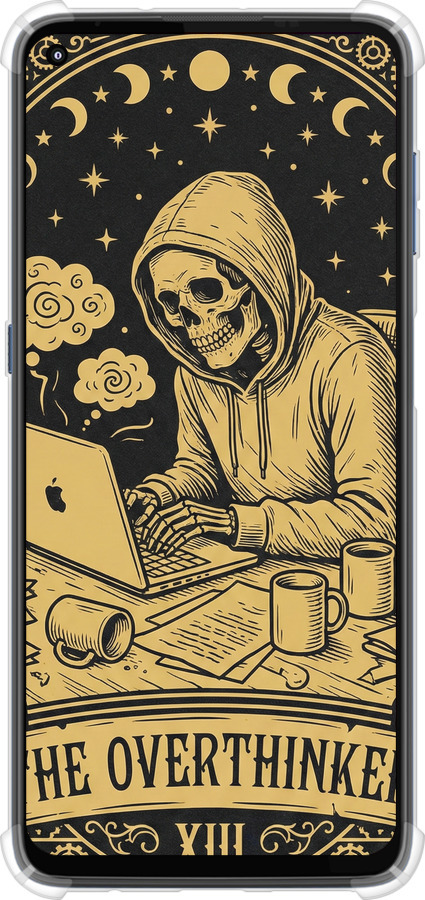 Силикон с усиленными углами чехол The Overthinker для Motorola G9 Plus - 6774sp-2104 изображение 