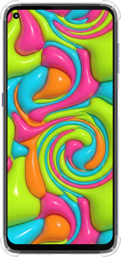 Силикон с усиленными углами чехол Y2K Jelly Dream для Motorola G9 Plus - 6780sp-2104 изображение 