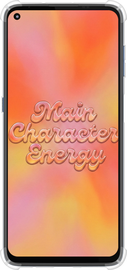 Силикон с усиленными углами чехол Aura Gradient Main Character Energy Aesthetic Y2K для Motorola G9 Plus - 6783sp-2104 изображение 