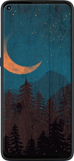 Силиконовый чехол Звездный лес для Motorola G9 Plus - 6480u-2104 изображение 