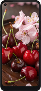 Силіконовий чехол Вишня у шоколаді для Motorola G9 Power - 6698u-2229 изображение 