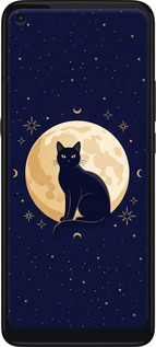 Силиконовый чехол Cute Cat Celestial/Witchy для Motorola G9 Power - 6787u-2229 изображение 