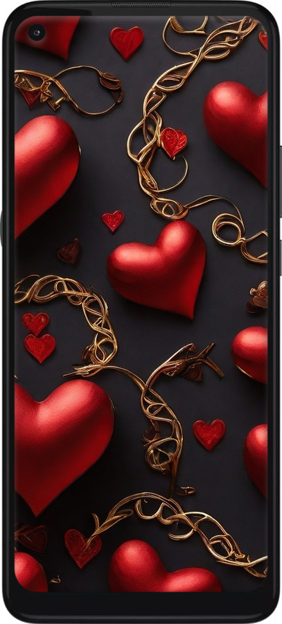Силиконовый чехол Сердечки для Motorola G9 Power - 5831u-2229 изображение 