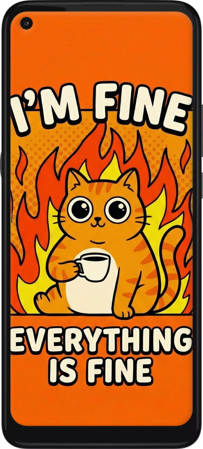 Силиконовый чехол Funny Cat для Motorola G9 Power - 6786u-2229 изображение 