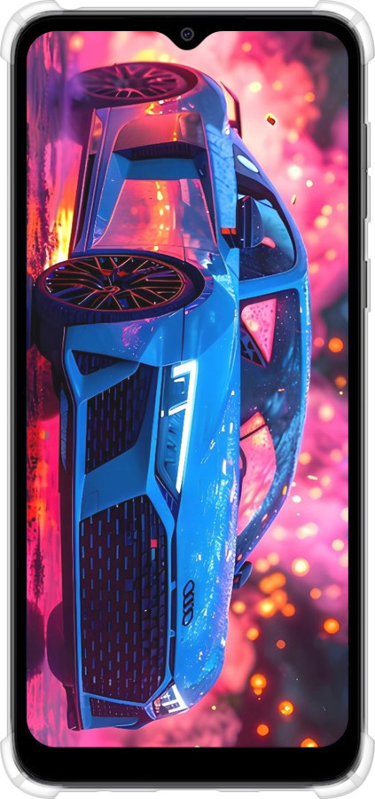 Силикон с усиленными углами чехол Ауди для Motorola Moto E13 - 6286sp-3053 изображение 
