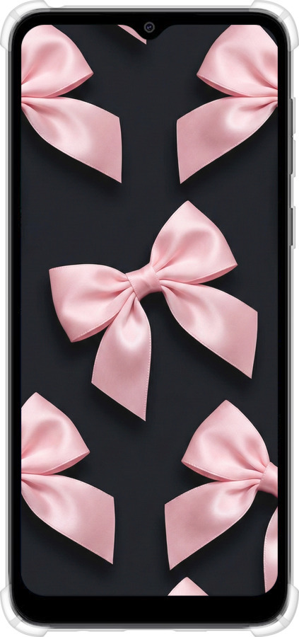 Силіконовий протиударний с посиленими кутами чехол Coquette Ribbons Dark Coquette для Motorola Moto E13 - 6767sp-3053 изображение 