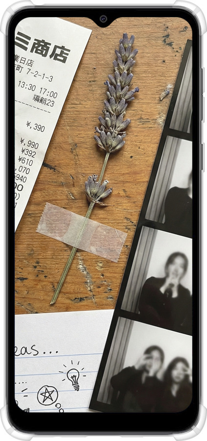 Силикон с усиленными углами чехол Aesthetic Scrapbook Collage для Motorola Moto E13 - 6773sp-3053 изображение 